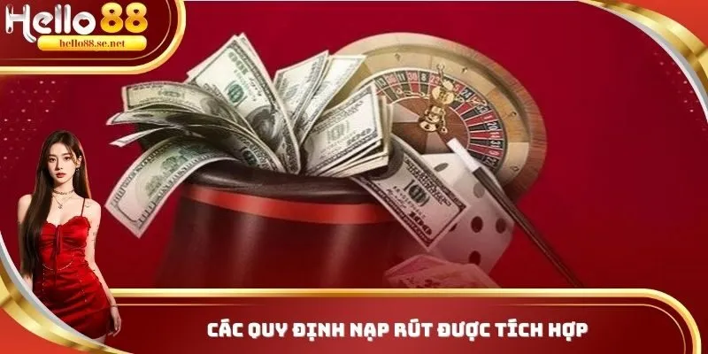 Chính sách giao dịch - Quy định mang đến sự an toàn 1 Các quy định nạp rút được tích hợp