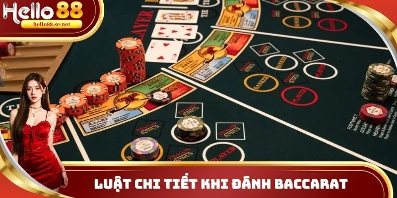 Chơi Baccarat Hello88 - Giải Trí Online Mang Về Thắng Lớn 2 Luật chi tiết khi đánh Baccarat