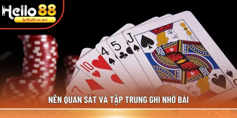 Thủ thuật chơi bài Tiến Lên giúp người chơi thắng lớn 2 Nên quan sát và tập trung ghi nhớ bài